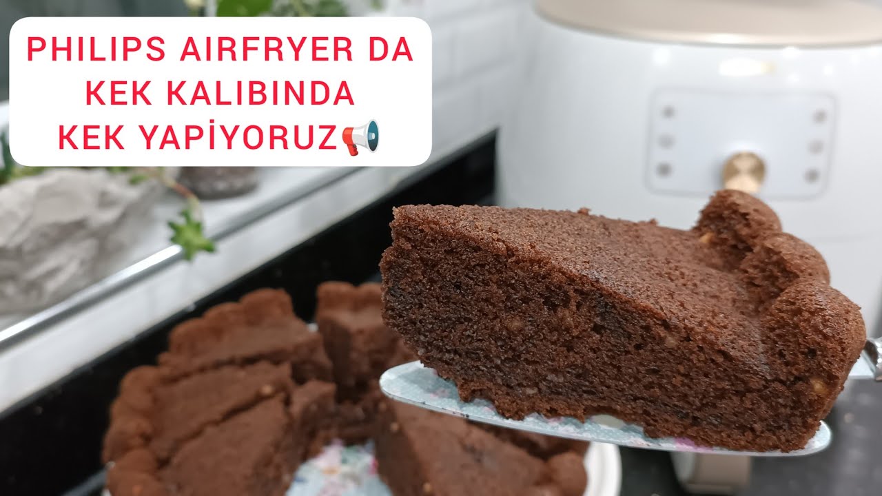 🔝PHILIPS AIRFRYER İLE KEK YAPMANIN PÜF NOKTALARI‼️ AİRFRYER İLE KEK KALIBINDA KEK NASIL YAPILIR❓