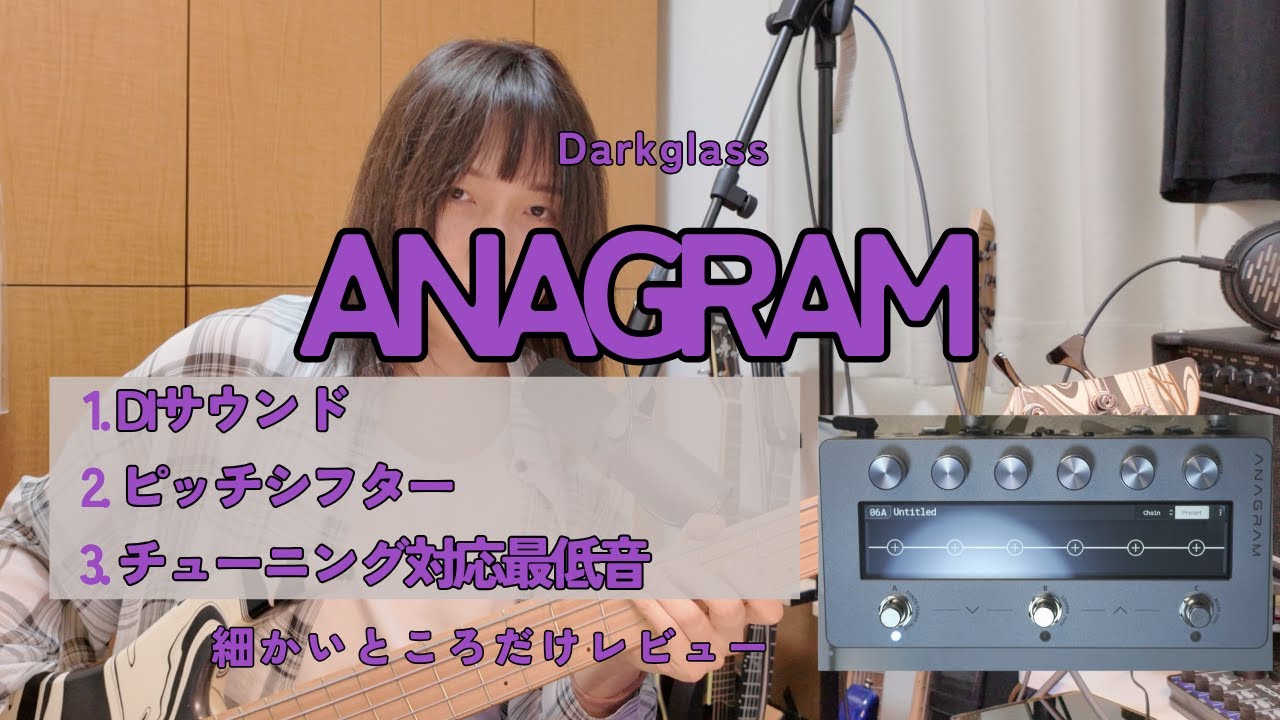 強いぞDarkglass ANAGRAM！ベース専用マルチの細かいところだけレビュー