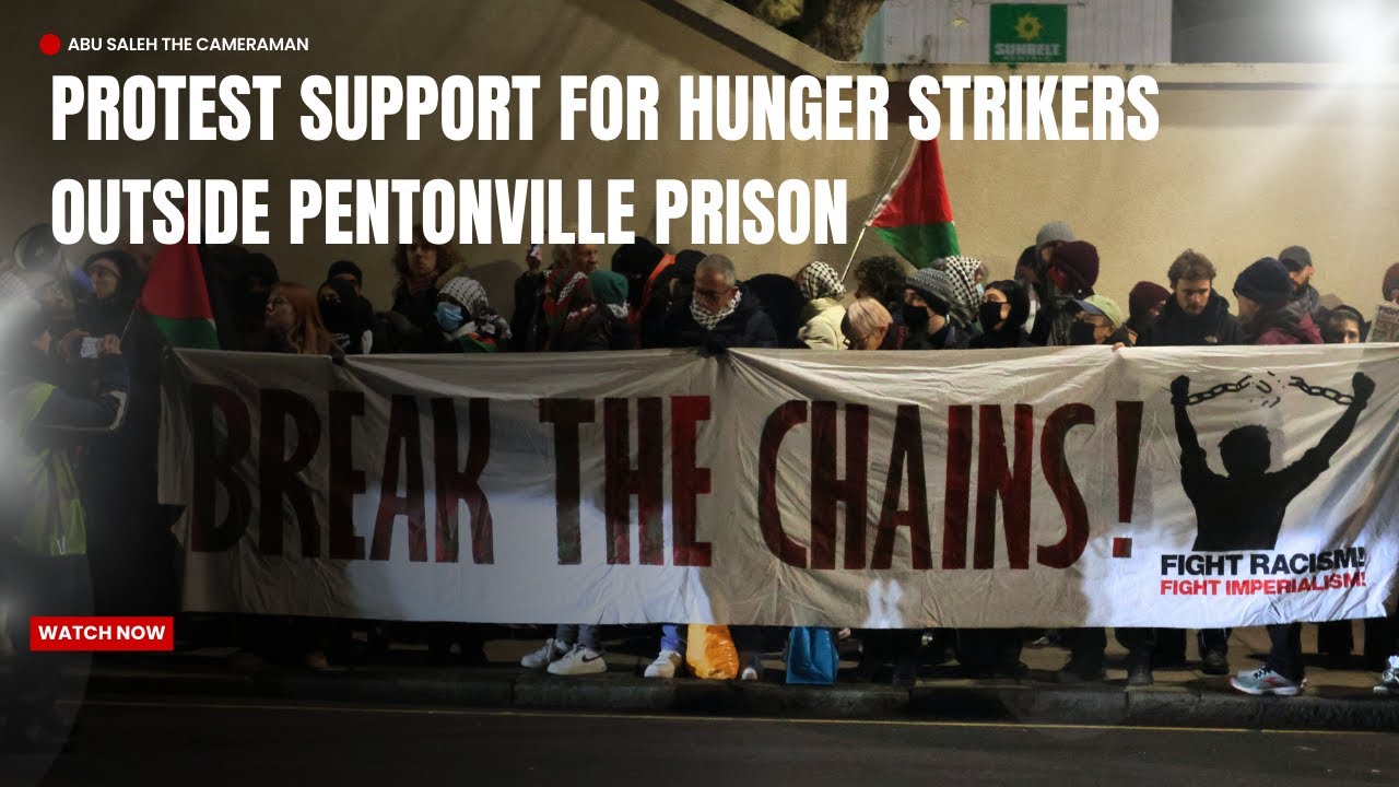 POLICE CLASH with New Year's Eve Hunger Strike Protest outside Pentonville Prison 2025 / 2026