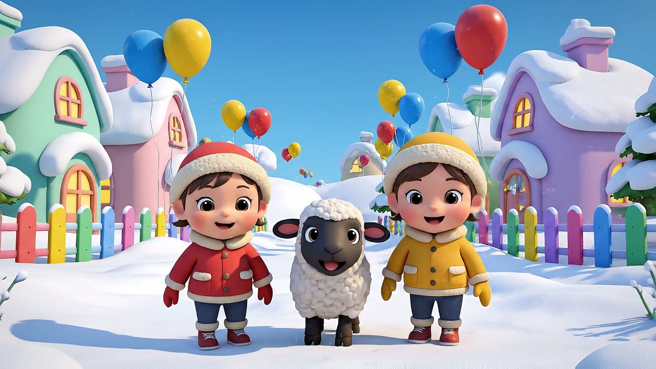 Mary Had a Little Lamb Winter Wonderland | Snowy Kids Song & Christmas Nursery Rhymes