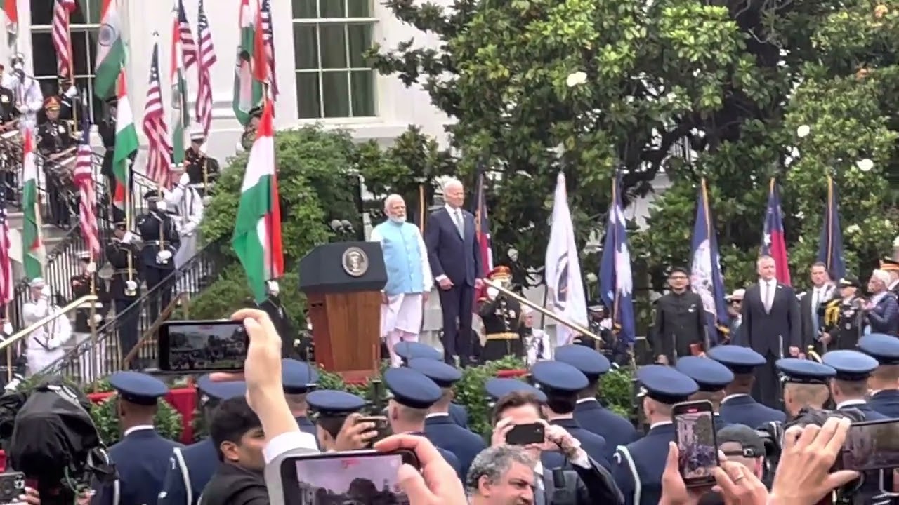 Indian National Anthem in the White House | Modi Ji in USA 2023