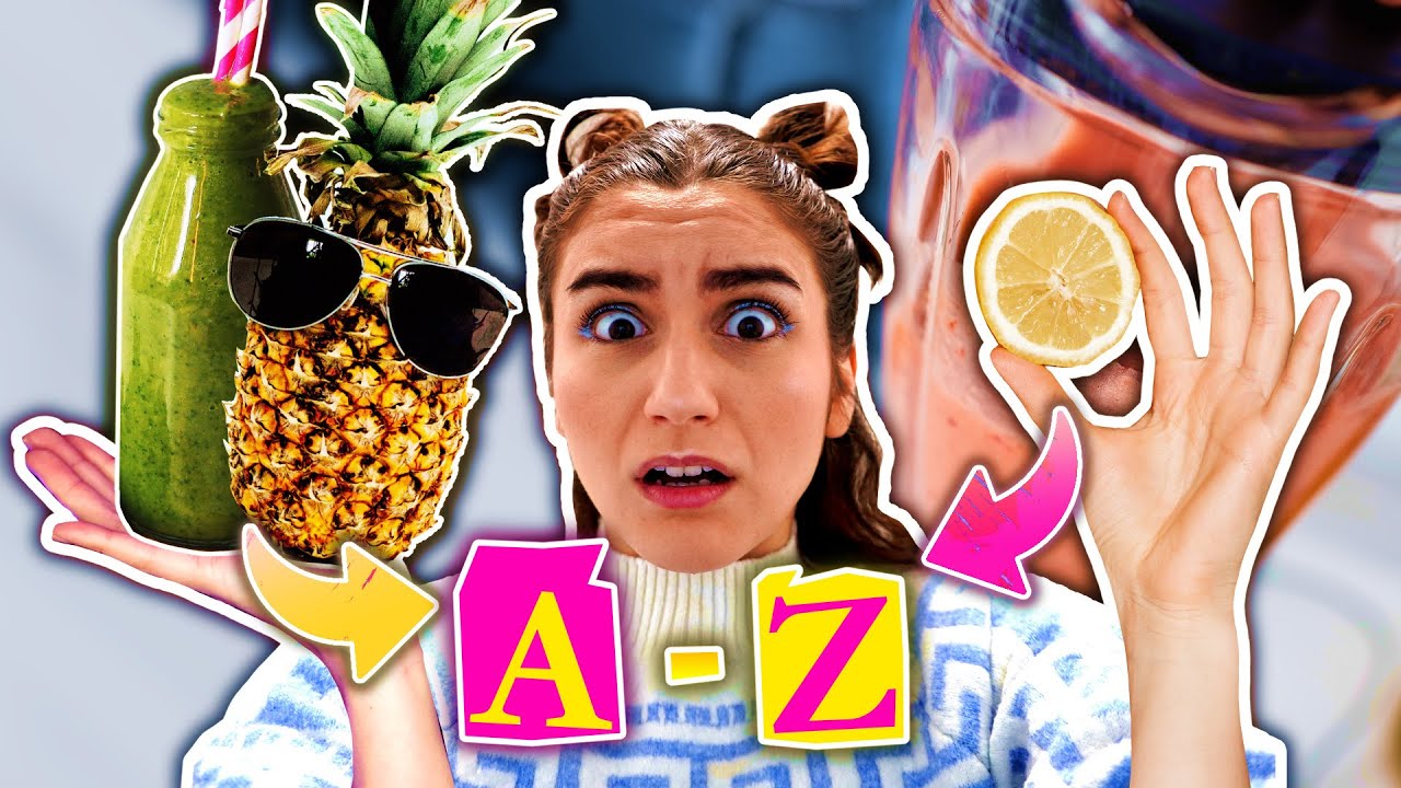 Wir mussten einen SMOOTHIE mit zufälligen Buchstaben trinken!