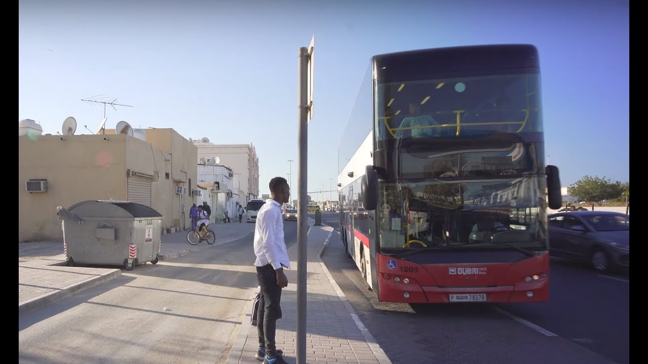 United Arab Emirates, Dubai, bus 64 ride from Hamriya Shopping Centre 1 to Rashidiya Village