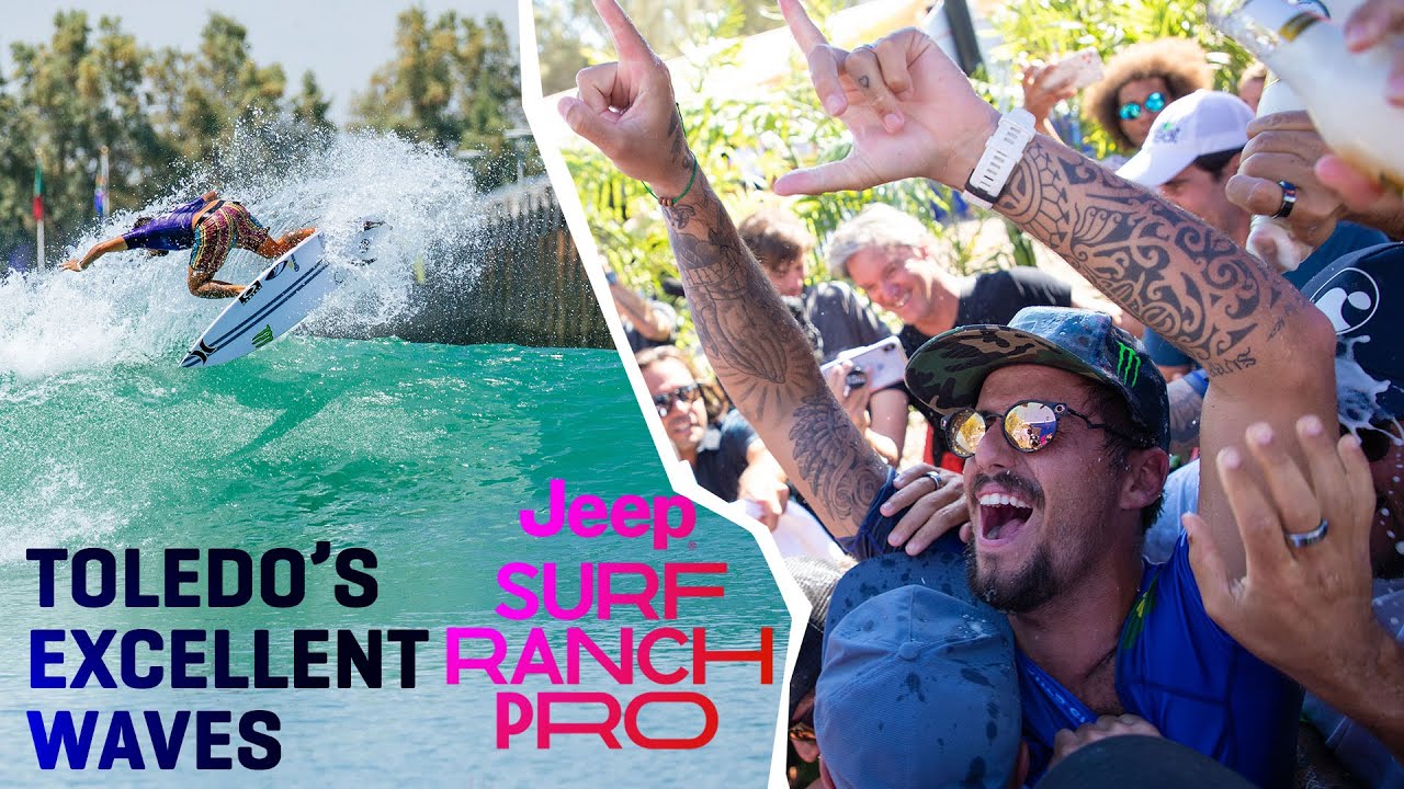All Of Filipe Toledo's Excellent Waves From The Jeep Surf Ranch Pro presented by Adobe