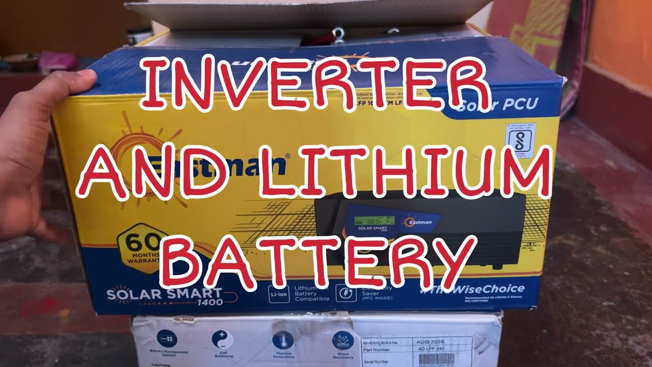 Lithium battery and inverter (EASTMAN INVERTER and ADDO BATTERY) 5year warranty 