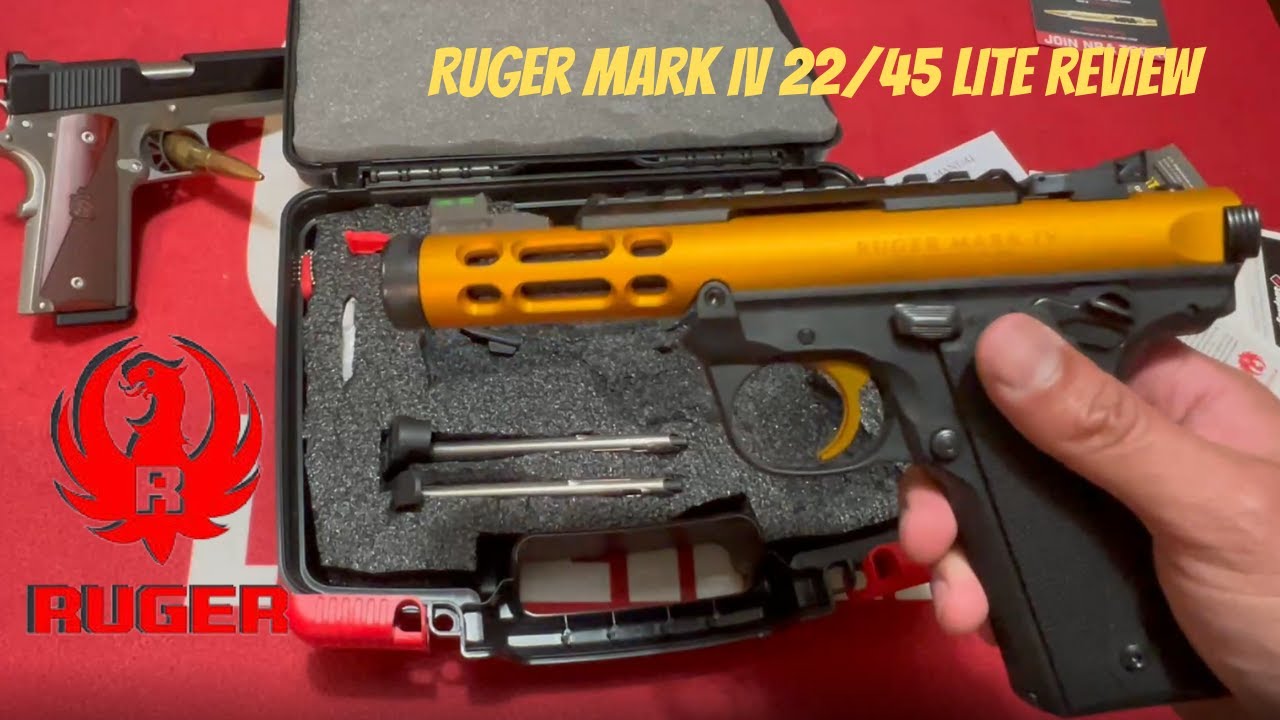 Обзор распаковки 2022 года — новый Ruger Mark IV 22/45 lite (обязательно к покупке!)