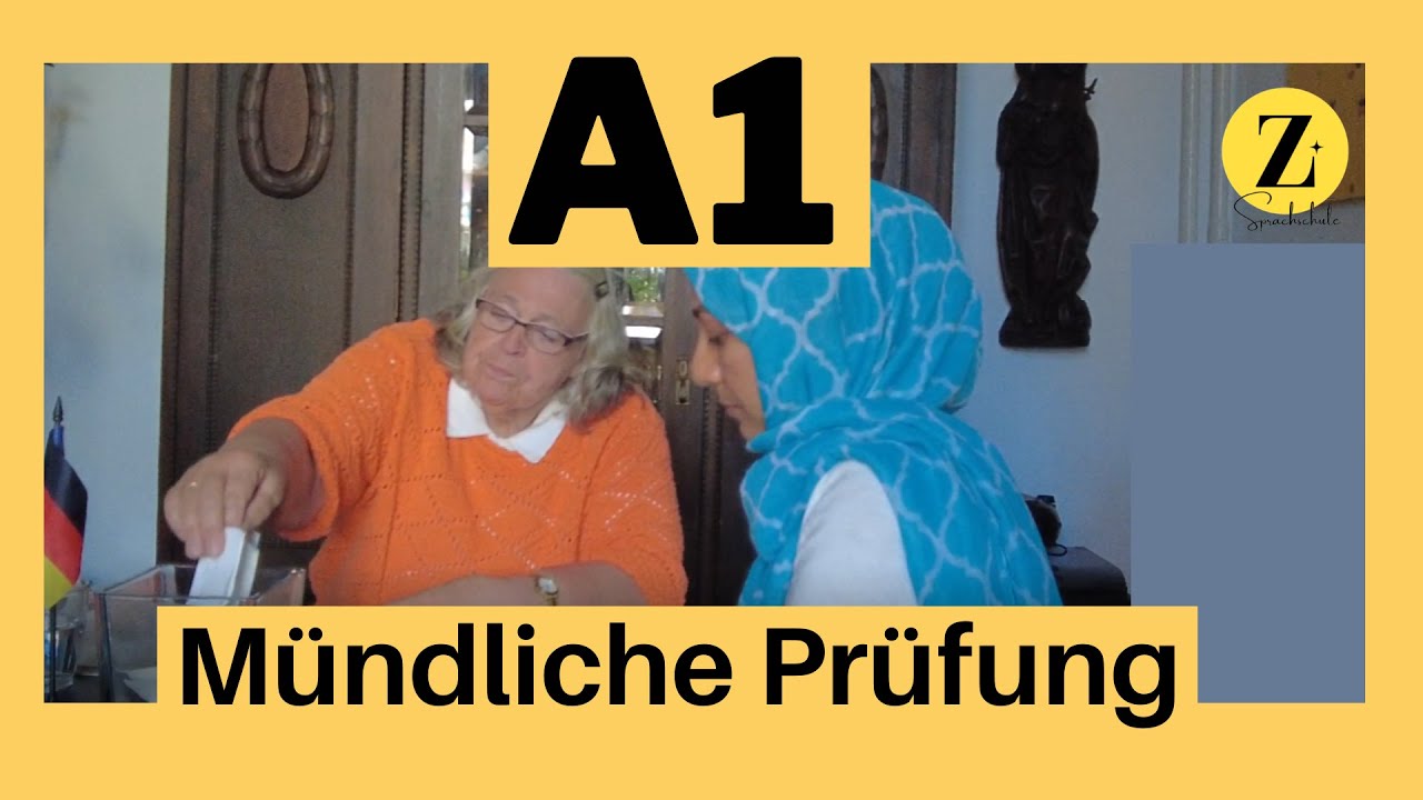Mündliche Prüfung telc A1, 2022, German Speaking Test Level A1
