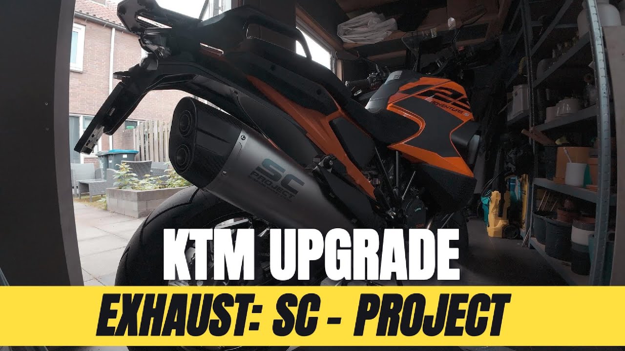 SC-PROJECT EXHAUST INSTALL KTM 1290 SUPER ADVENTURE (INC MUFFLER DELETE)