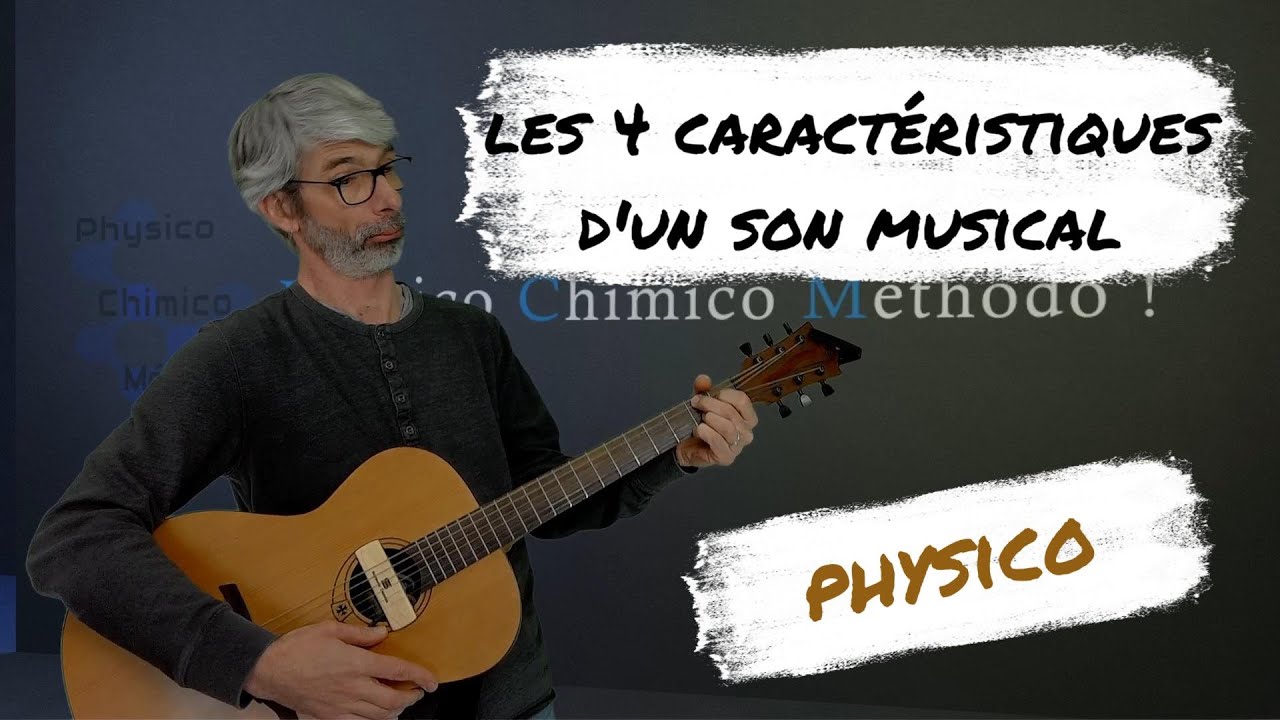 Les 4 caract&eacute;ristiques d'un son musical : intensit&eacute;, hauteur, timbre, enveloppe. Physique. Sciences.
