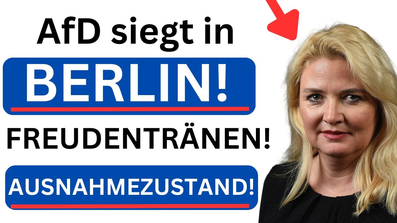 🚨 EILMELDUNG: Weidel in Tr&auml;nen   Emotionale Wende im Berliner Wahlkampf! AfD erh&auml;lt Zuspruch ❤️
