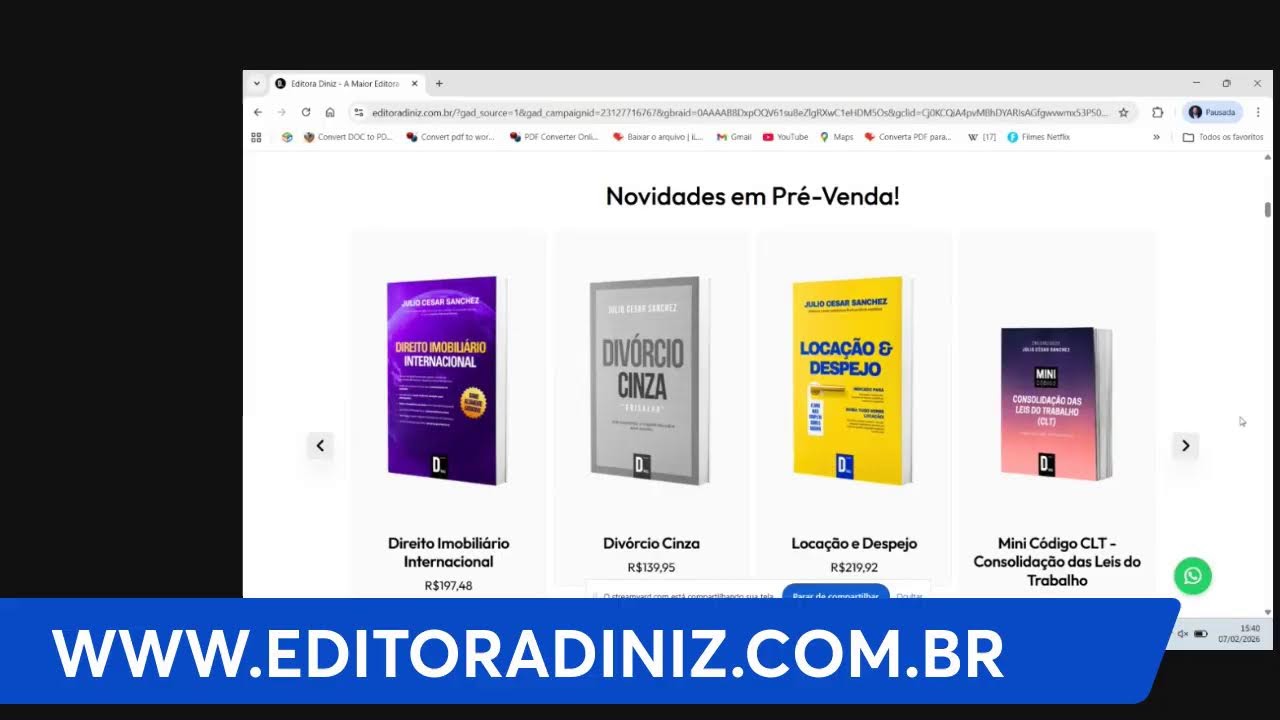 NOVOS LIVROS P/ ADVOGADOS
