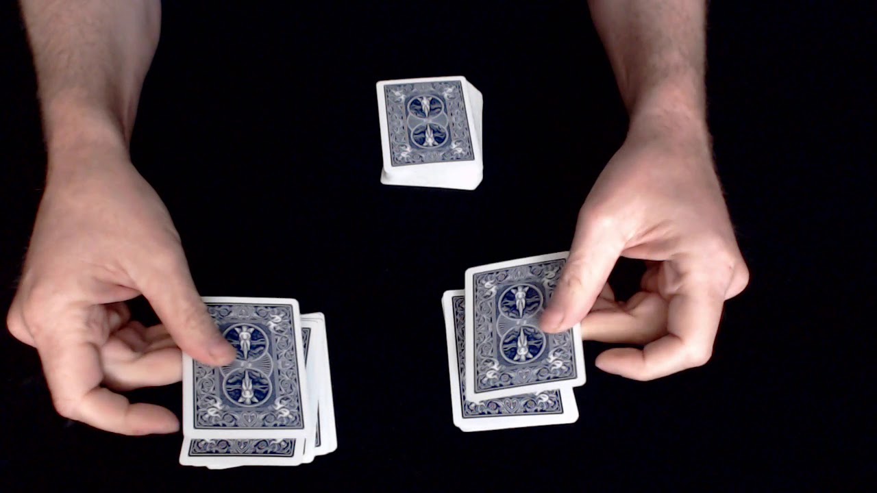 Kaarttruc voor beginners met uitleg - 4 azen