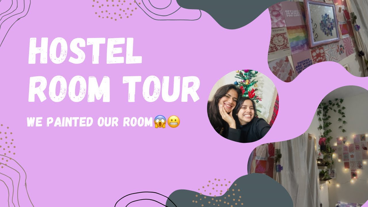 We painted our hostel room ourselves!!!!!!🙌🫣😰 | New room decor | Sharda girls hostel | IVRI