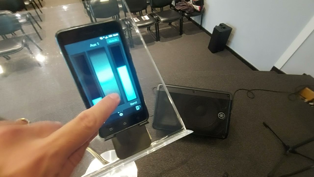 Usando APP Q-Mix UC. Monitoração remota Presonus SL