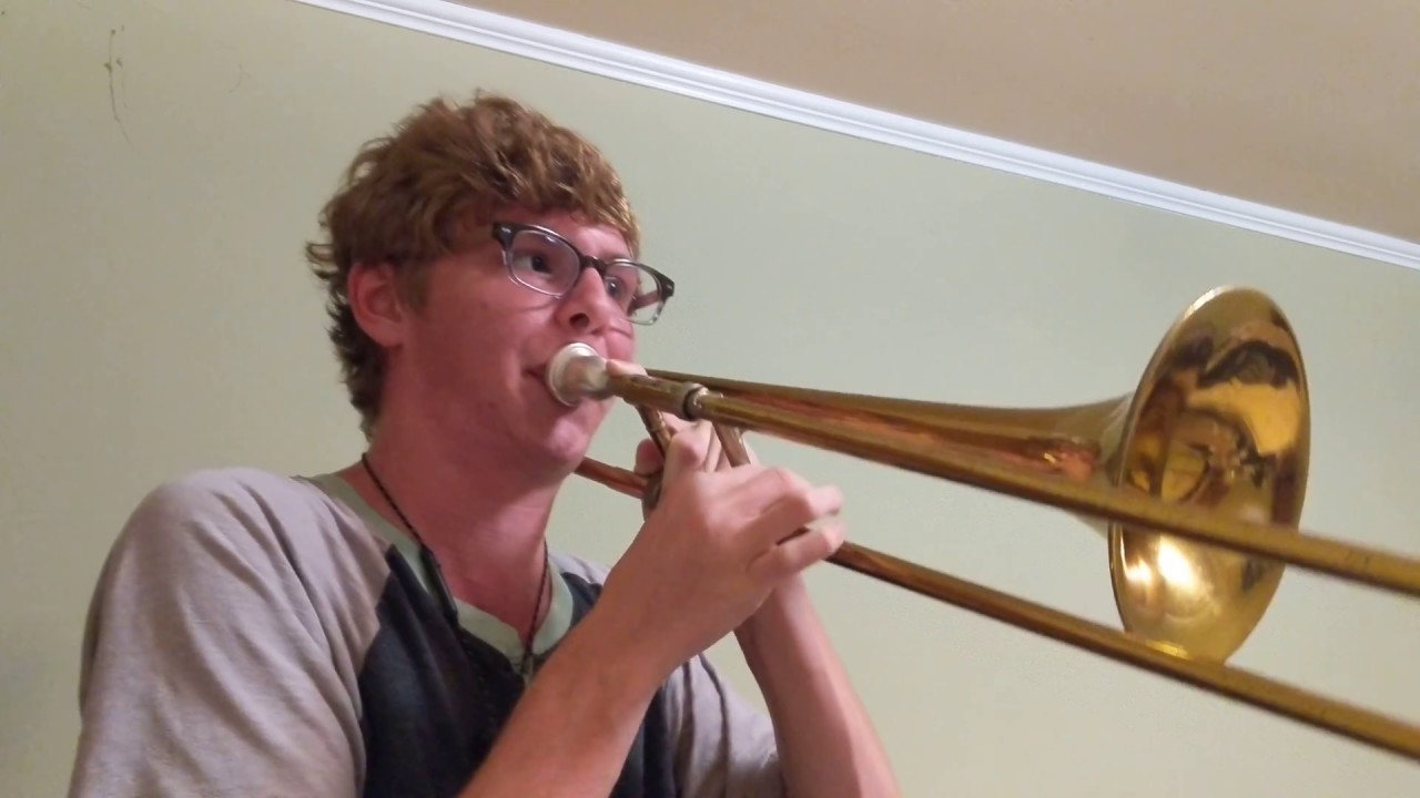 16 year old playing flight of the bumblebee trombone