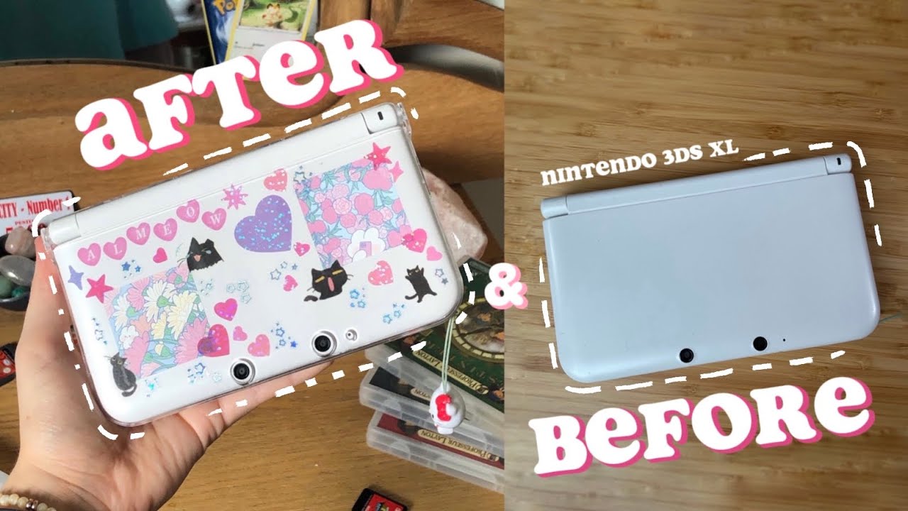 Decorate my Nintendo 3DS with me ( ft cute stickers 💕✨🌿 )