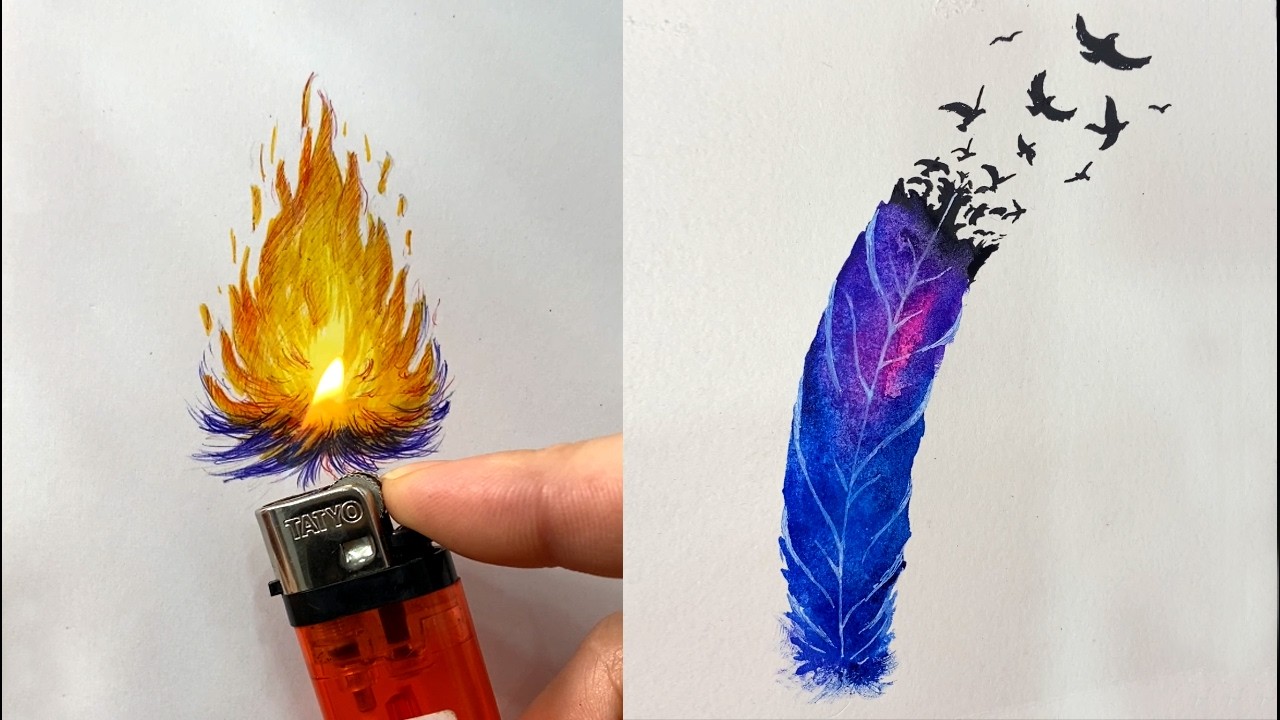 10+ Easy Art TIPS & HACKS That Work Extremely Well || Easy painting for Beginners