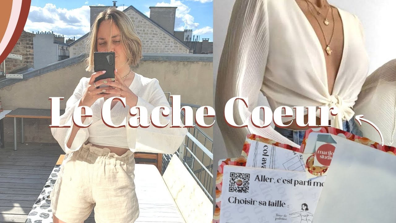 COMMENT COUDRE UN CACHE COEUR - PATRON COUTURE FACILE POUR DÉBUTANT II MARILOU STUDIO