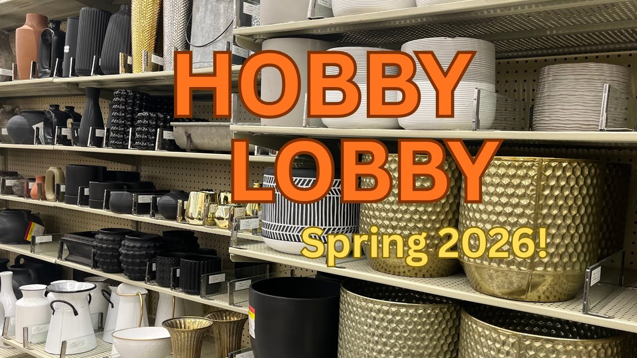Hobby Lobby Spring Finds 2026 | Home Decor | 40% off | Shop with Me!! 🦋