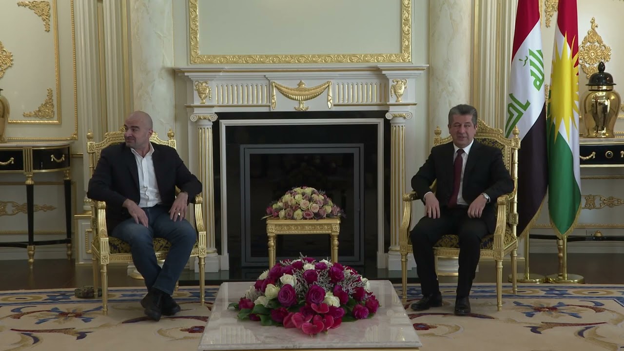 سەرۆکی حکومەت پێشوازیی لە بافڵ تاڵه‌بانی و شاندێكی یاوه‌ری كرد Masrour Barzani