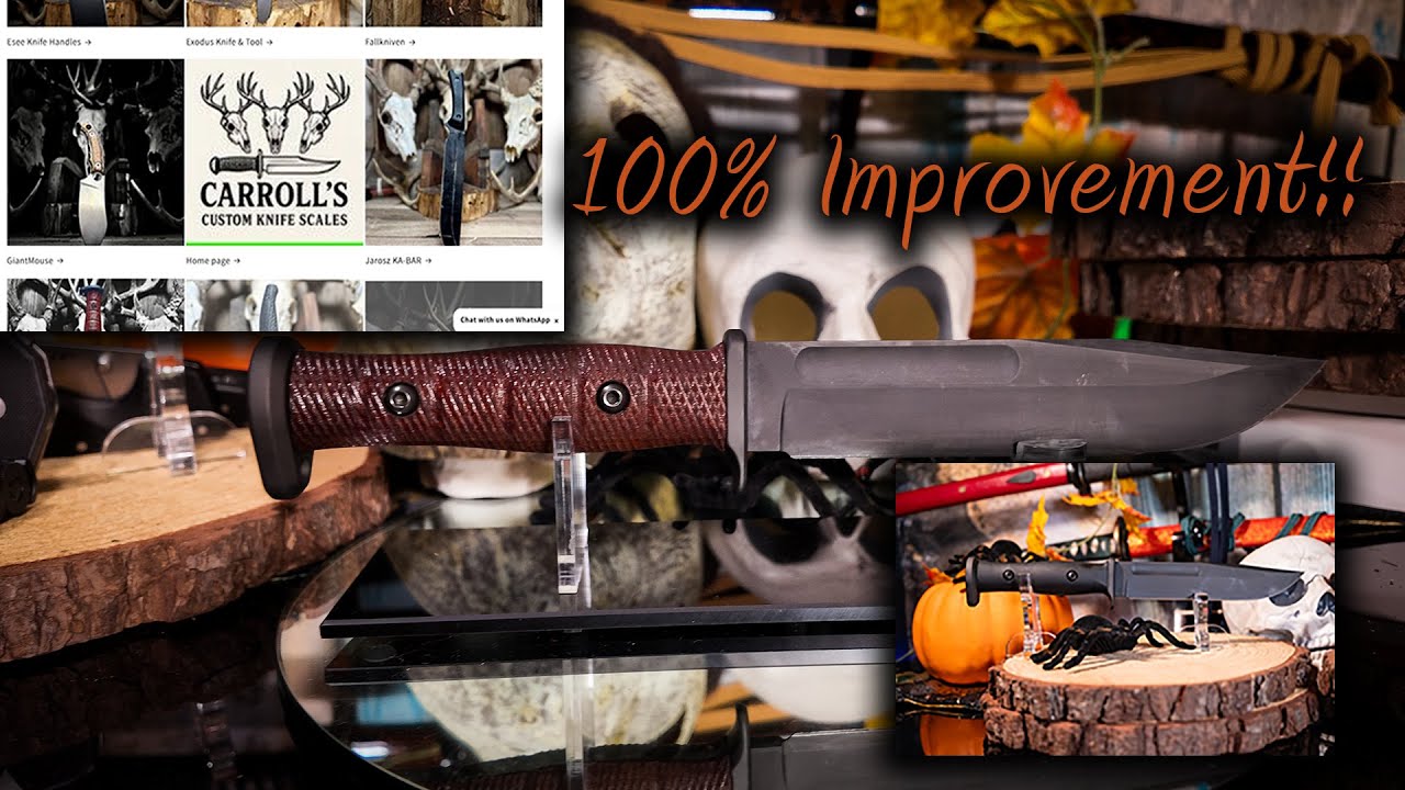 Ножевые весы Carroll's Custom - KA-BAR SLABBY 1310 УЛУЧШЕНЫ!!!