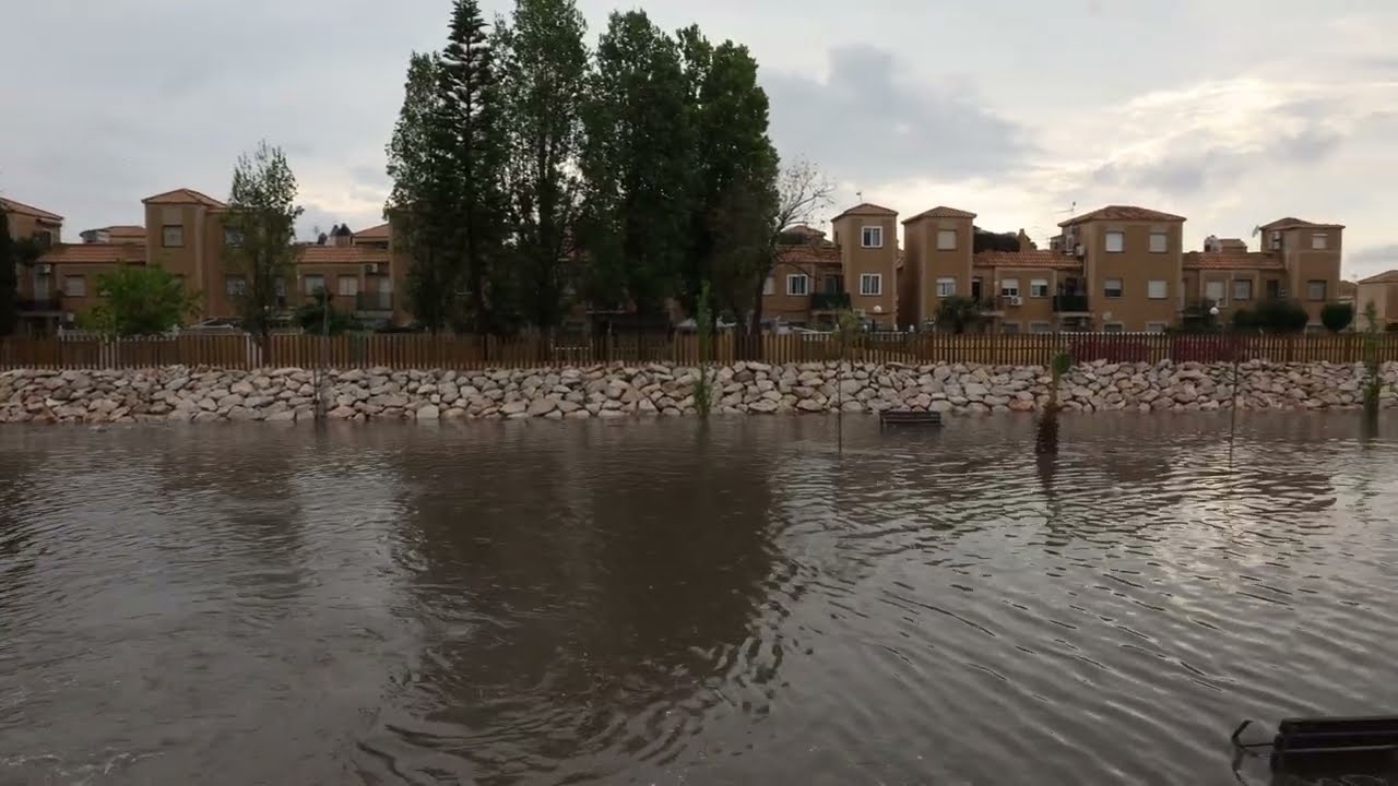 Balsa de laminación de aguas en Doña Inés - Torrevieja (11/06/2024)
