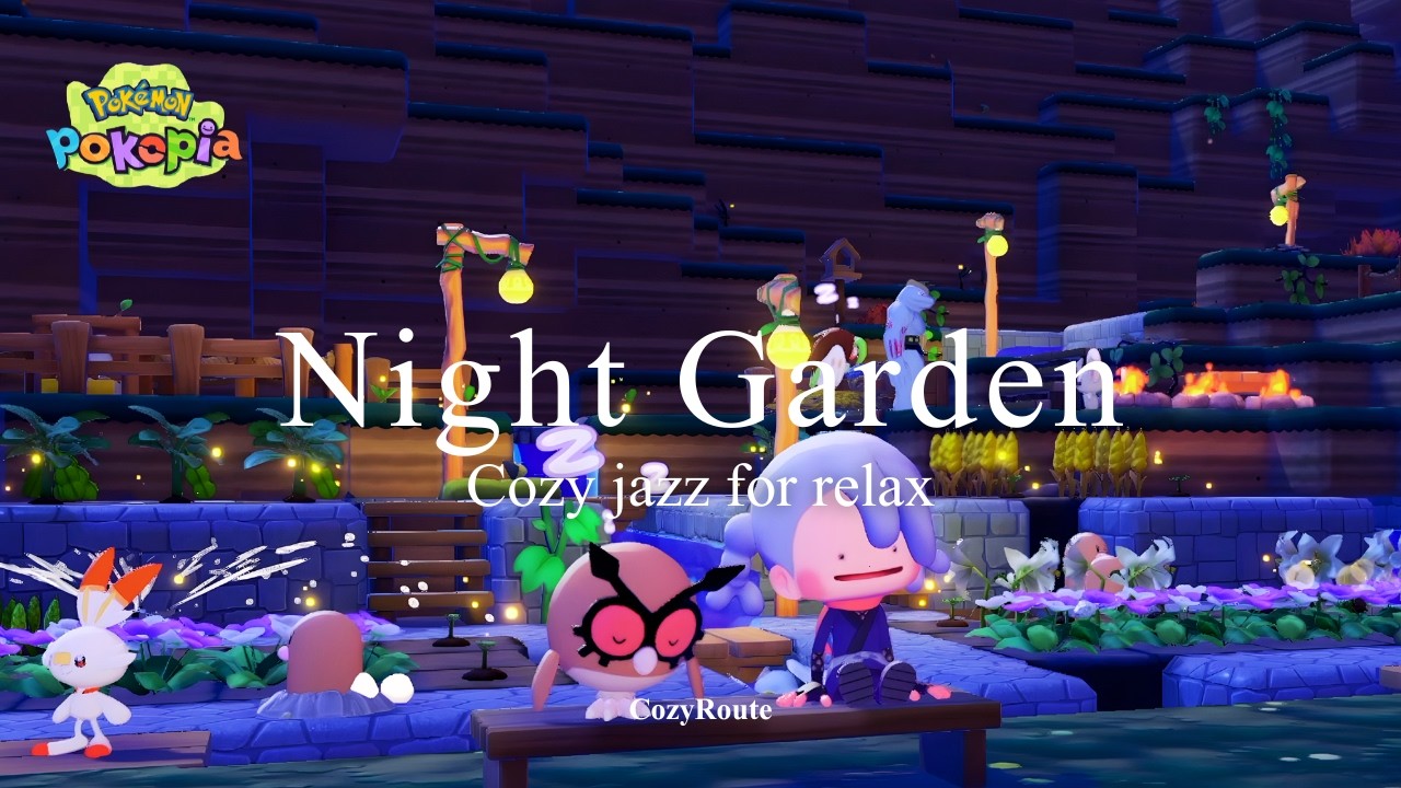 Night Jazz Ambience | Pokémon Pokopia for Work & Relaxation