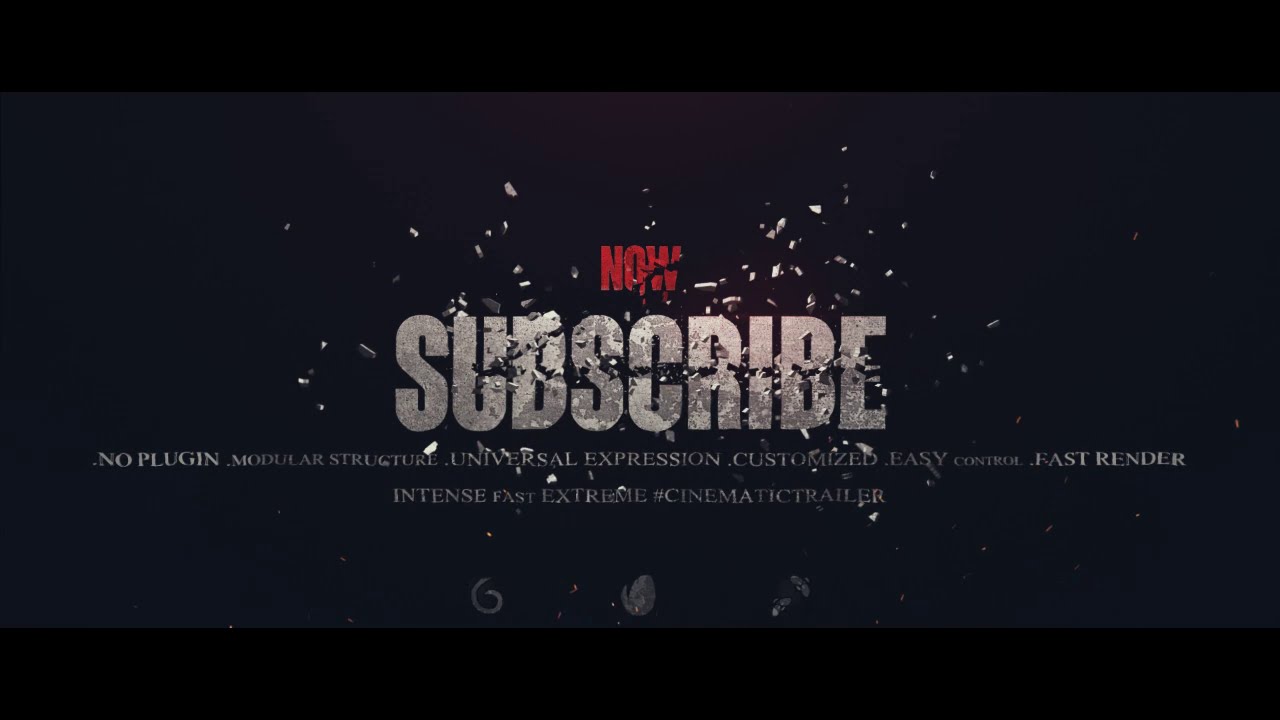 Cinematic Trailer Free Download After Effects Templates
