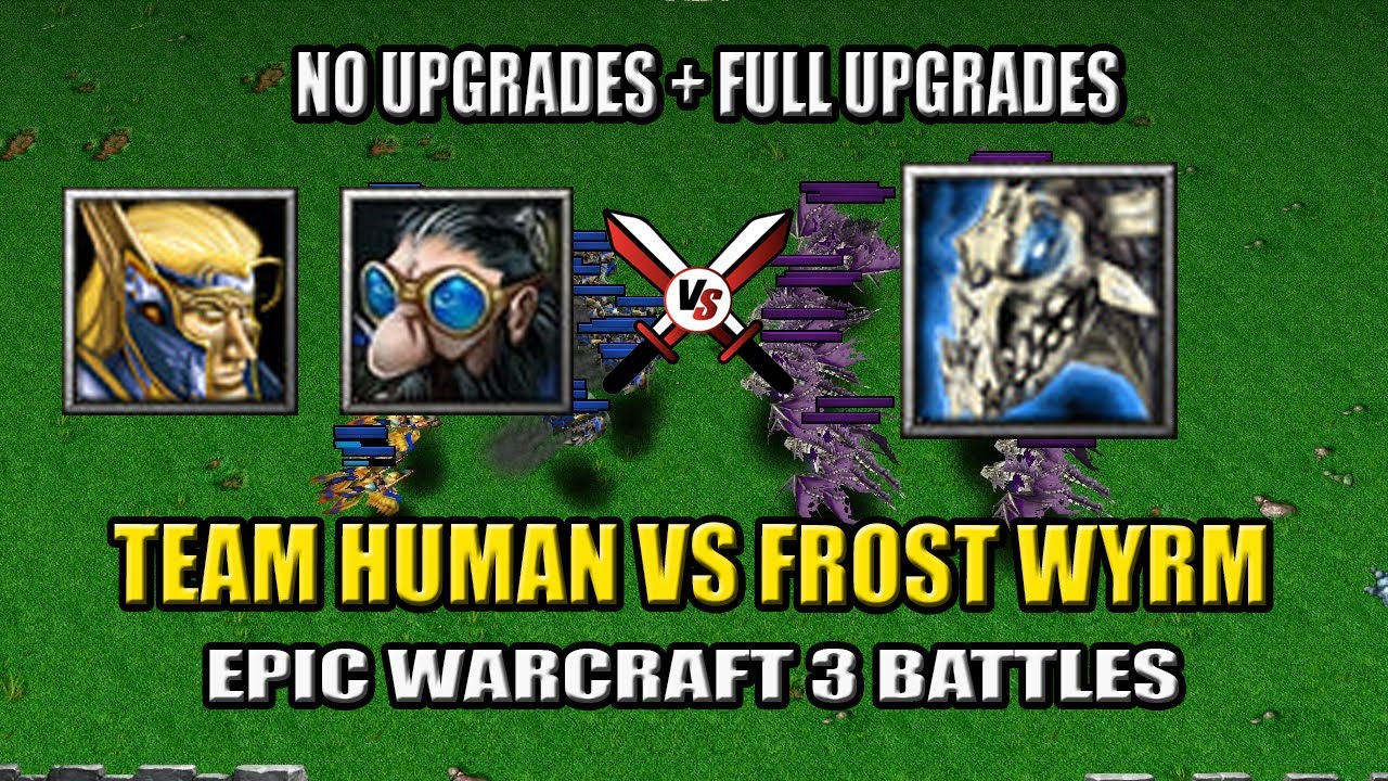 Flying Machine/Dragonhawk Rider vs Frost Wyrm - Warcraft 3