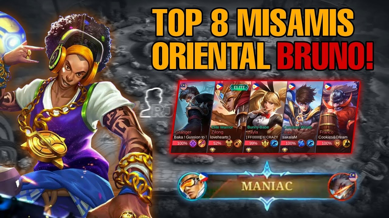 NO BOOTS BRUNO | BRUNO BEST BUILD AND EMBLEM | MLBB