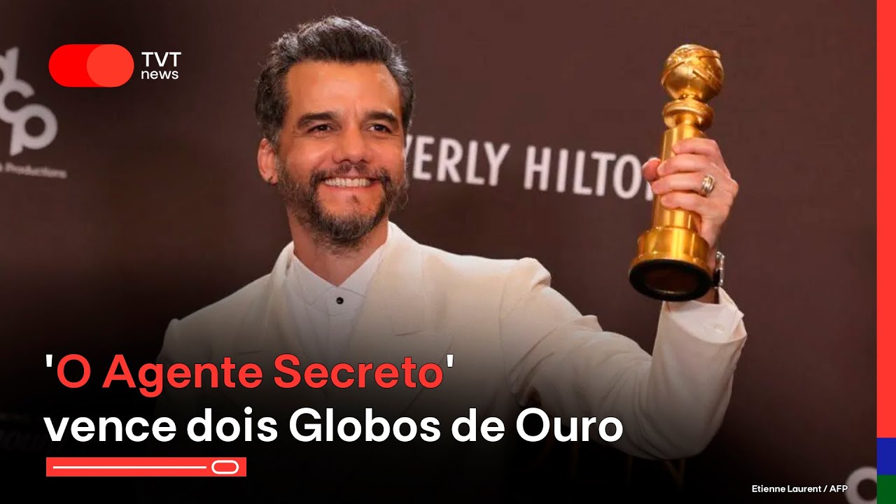 HIST&Oacute;RICO: 'O Agente Secreto' vence dois Globos de Ouro | TVT News 2&ordf; Edi&ccedil;&atilde;o - 12/01/26
