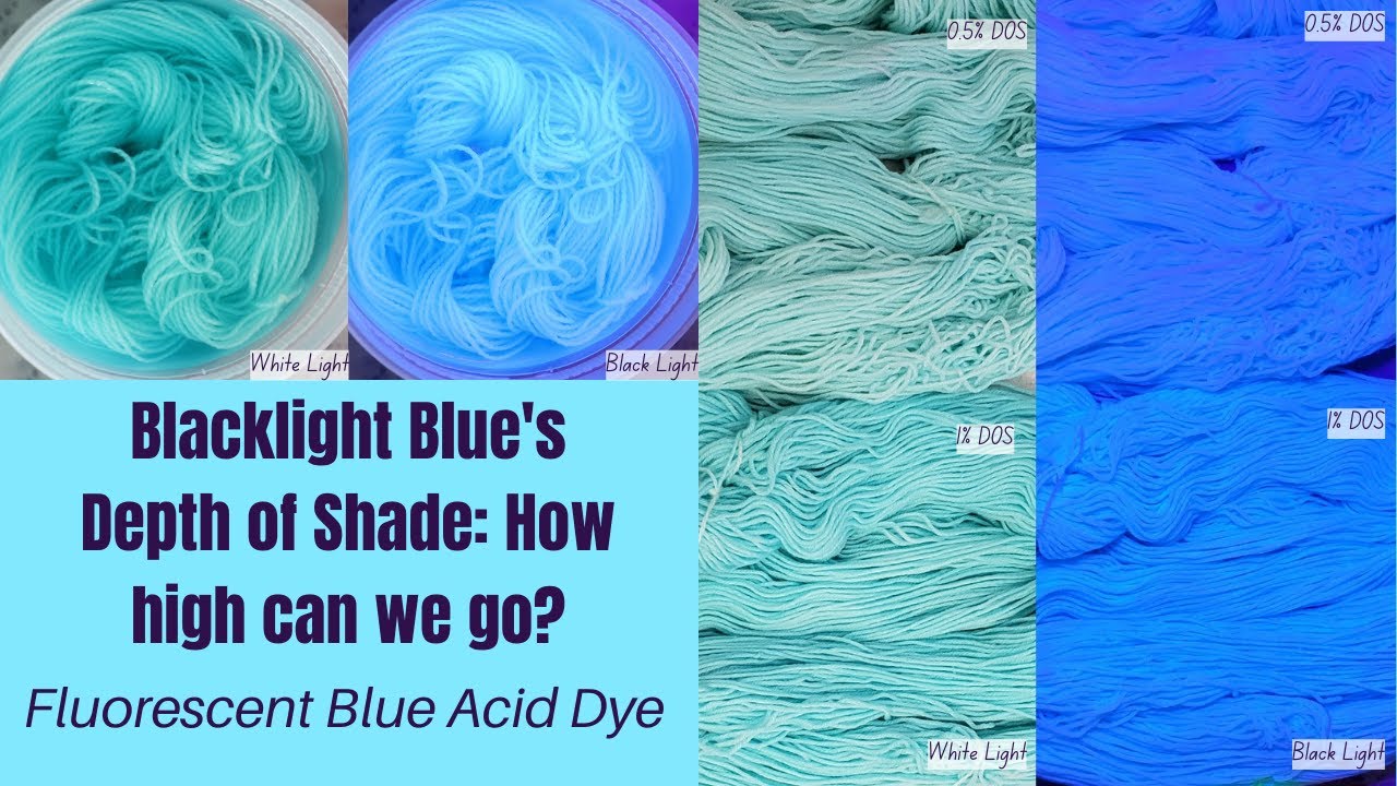 Jacquard's Blacklight Blue Acid Dye - How far can we push this fluorescent dye? LIVE!