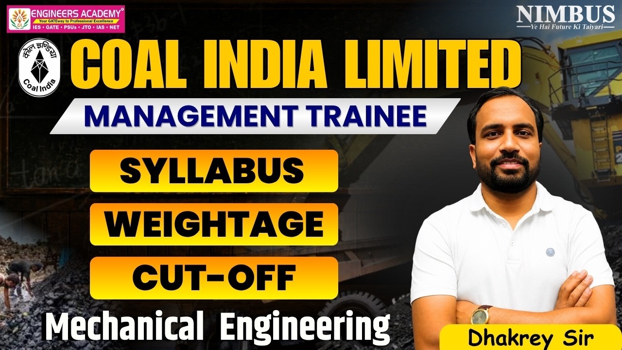 How To Crack Coal India MT Mechanical 2026? | Mechanical Syllabus & Previous Year Cutoff Analysis