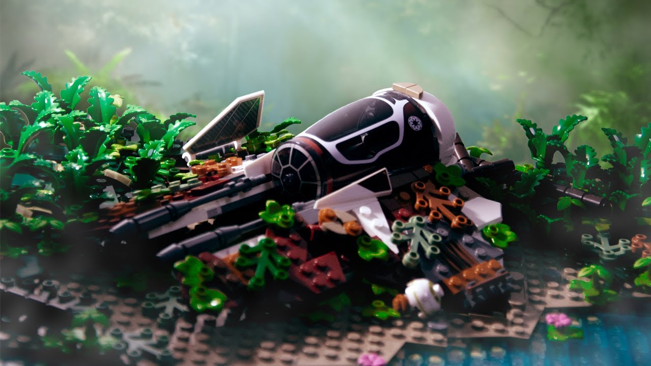 LEGO Star Wars - Crashed Jedi Starfighter Diorama | MOC