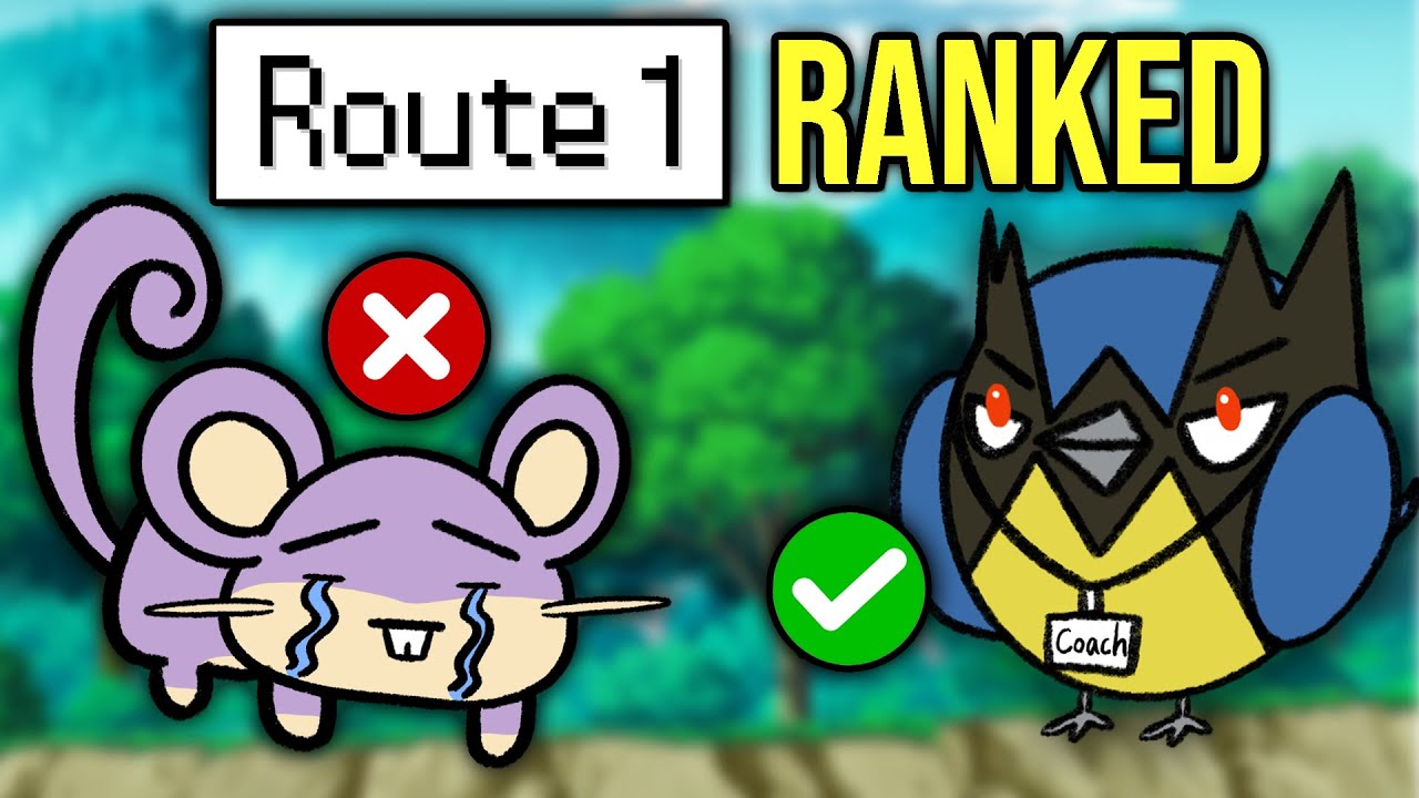 Ranking EVERY Route 1 Pokemon Competitively.
