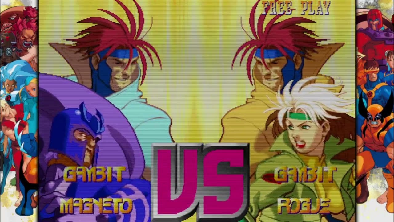 X-Men vs Street Fighter Gambit Magneto
