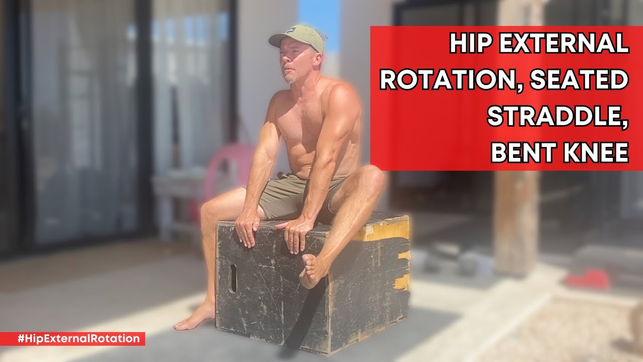 Hip External Rotation, Seated Straddle | Improve Squat & Pancake Flexibility