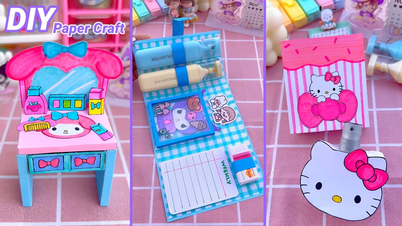 DIY Miniature Crafts Idea / Easy Craft Ideas / school hacks / paper craft / miniature food #craft