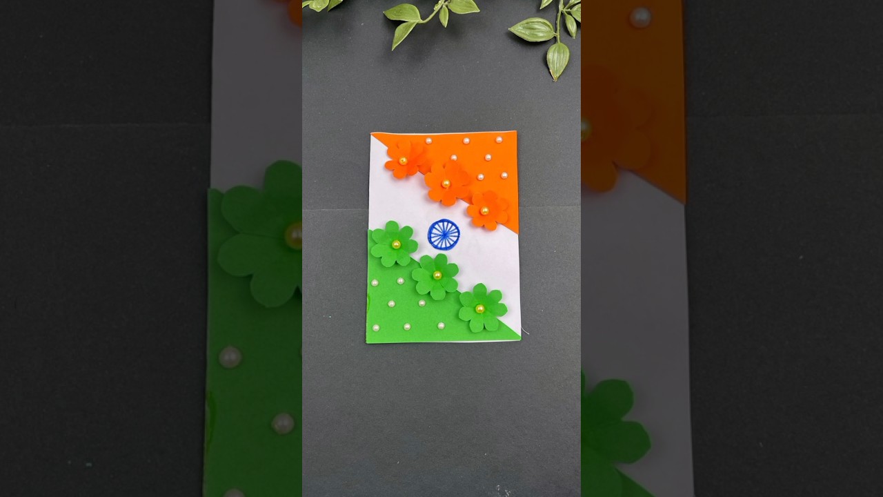 DIY- Easy republic day greetings card | Republic Day Craft Ideas #republicdaycraftideas