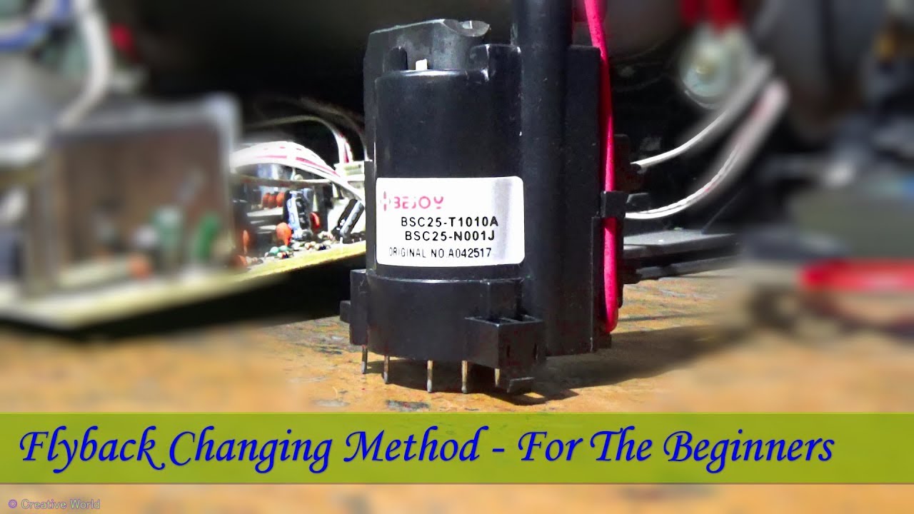 How To Change Flyback Of CRT Color Television - For The Beginners ( Very Useful)