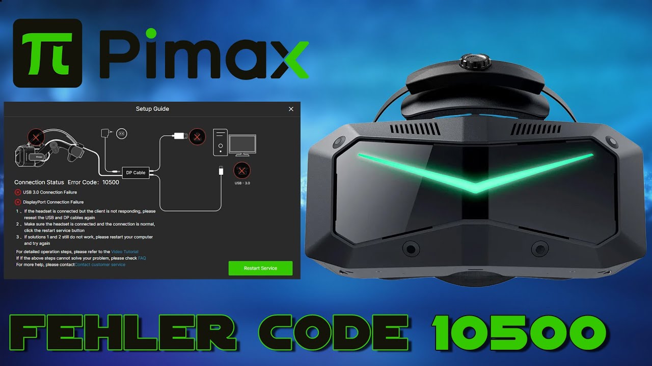 Pimax Crystal Super Fehlercode 10500 – Temporäre Lösungen & kommendes FW-Update