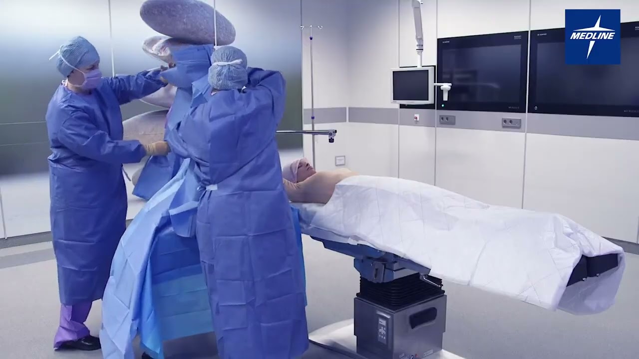 Medline Australia   How to use the hand drape