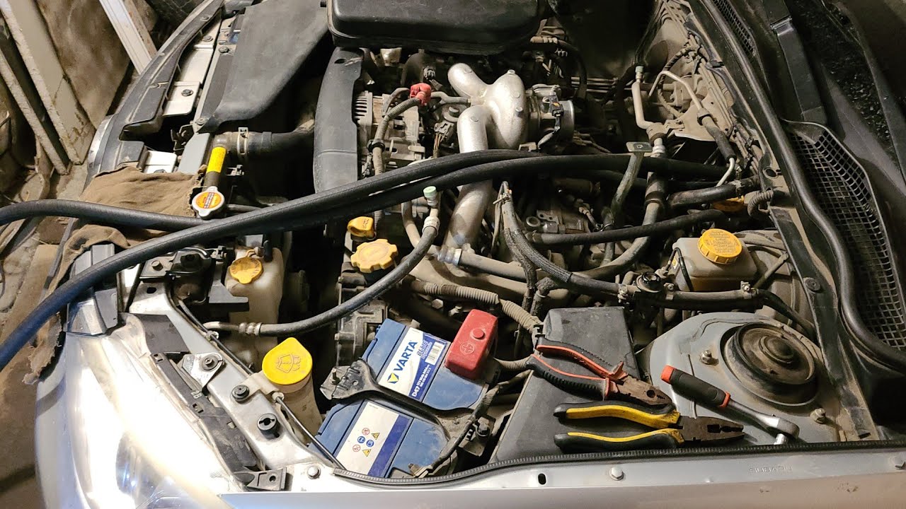 Промывка радиатора печки Subaru impreza 2008г.Правая сторона начала дуть холодным воздухом.#1
