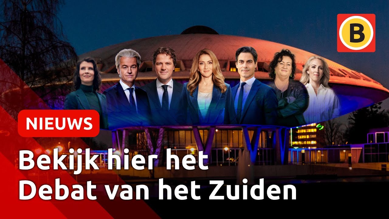 KIJK TERUG: 7 lijsttrekkers in debat over migratie, criminaliteit en woningcrisis | Omroep Brabant