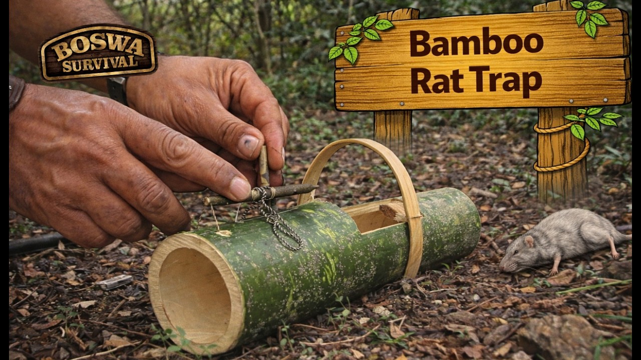 How to make a Bamboo RAT Trap (Trigger-Trap)