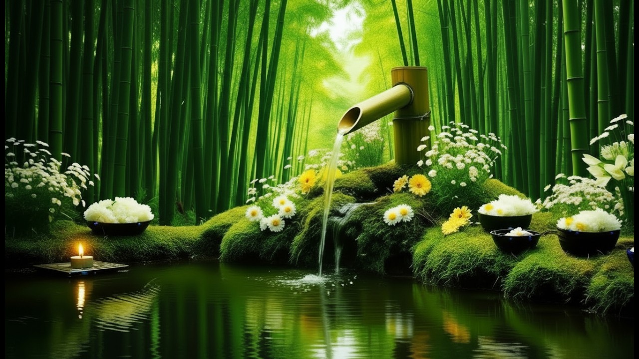 Healing Piano with Soothing Water Sounds 🌿 Stress Relief, Deep Sleeping and Study Music