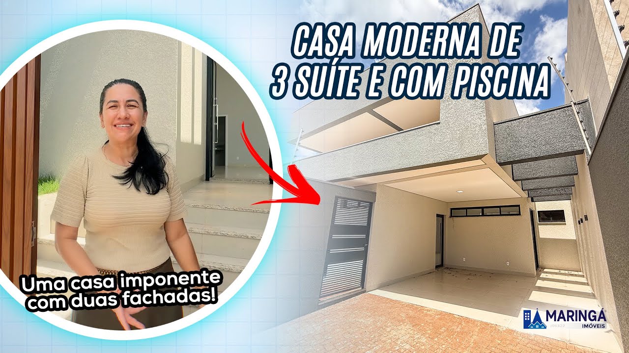 Sua oportunidade de morar numa bela casa e em um excelente bairro - Maringá Imóveis
