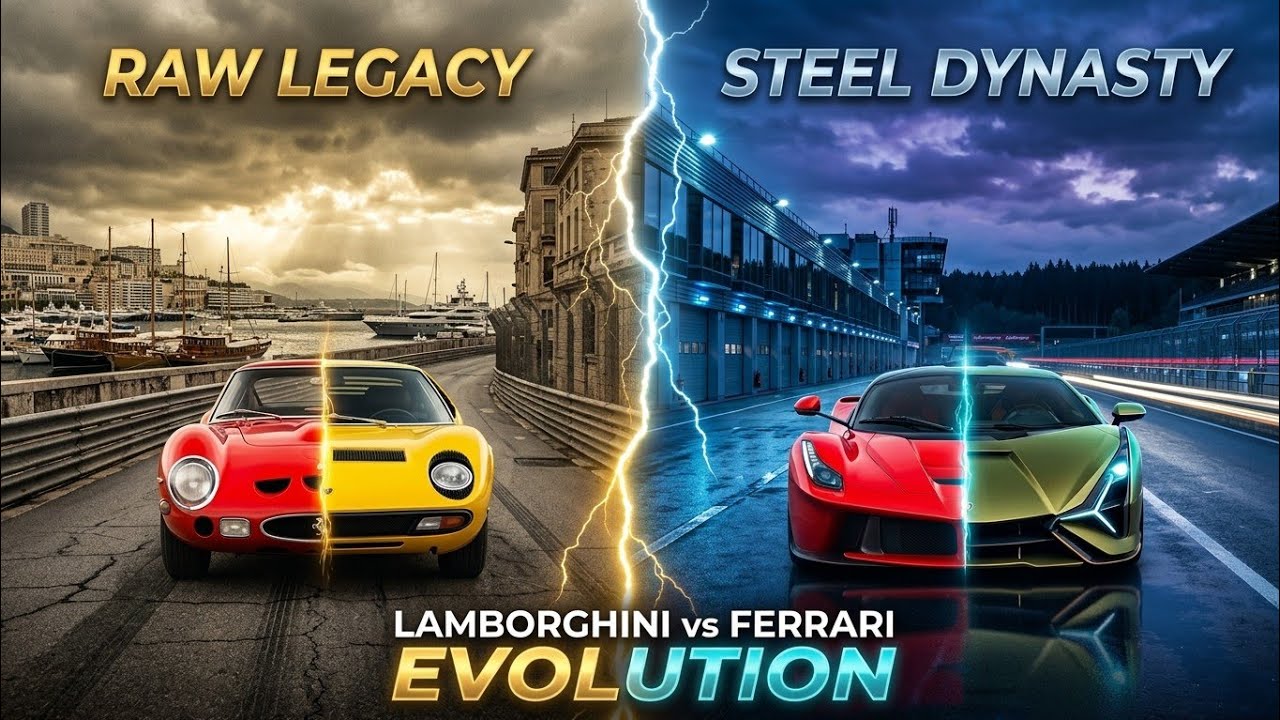 Lamborghini vs Ferrari Car Evolution – Ultimate Drag Race Style