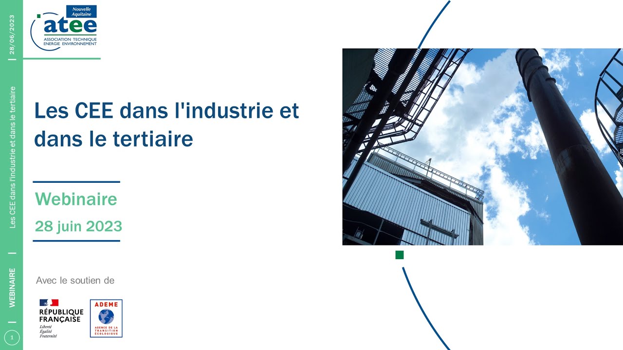 Les CEE dans l'industrie et dans le tertiaire