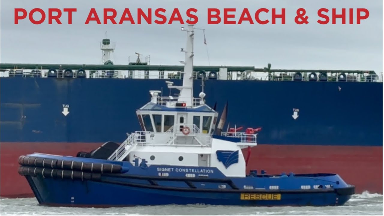 Port Aransas South Jetty Beach & Ship